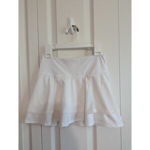 Ivivva white skort skirt mesh layers 8 tennis golf
